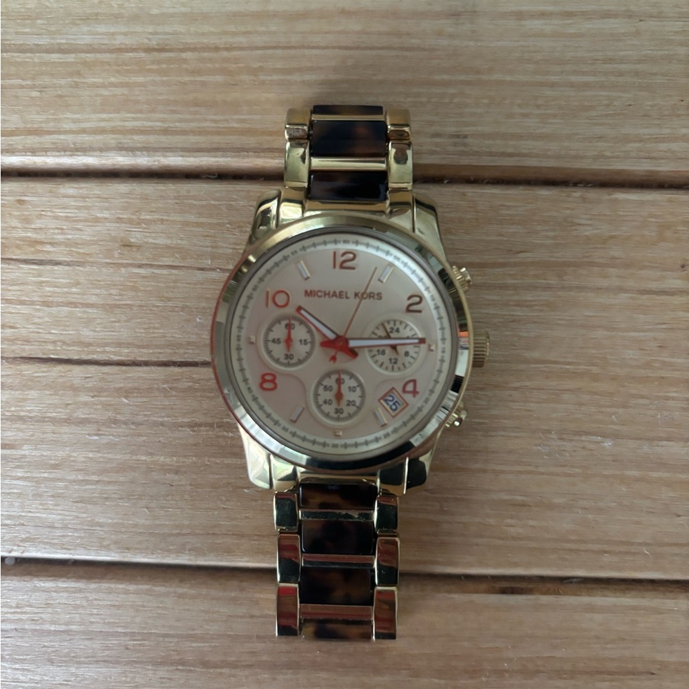 Michael Kors Gold and Brown Women’s Watch